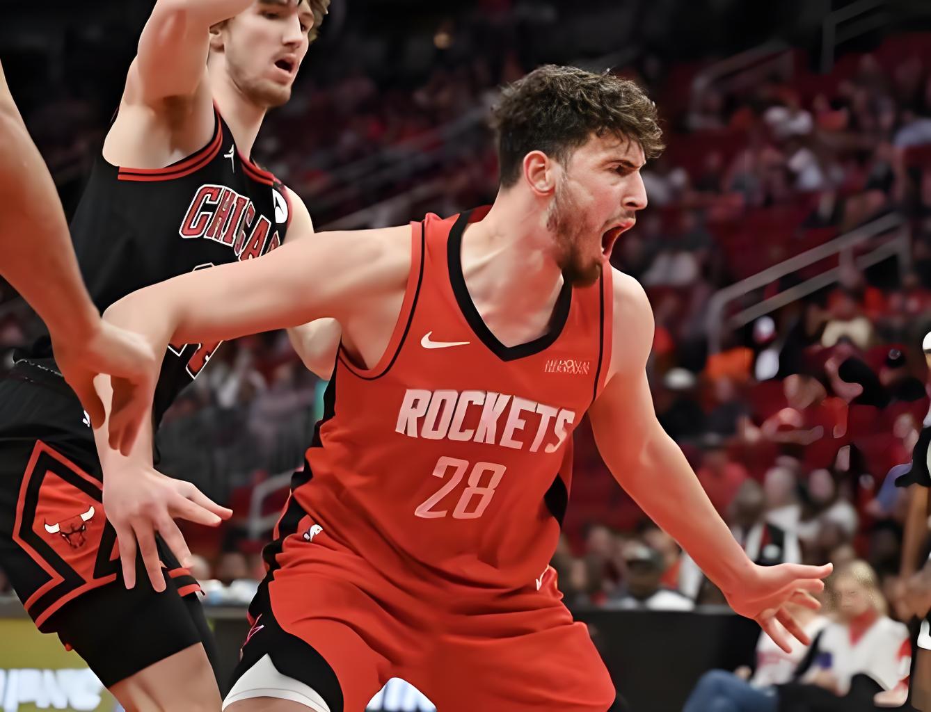 火箭完胜公牛，戈贝尔点燃赛场